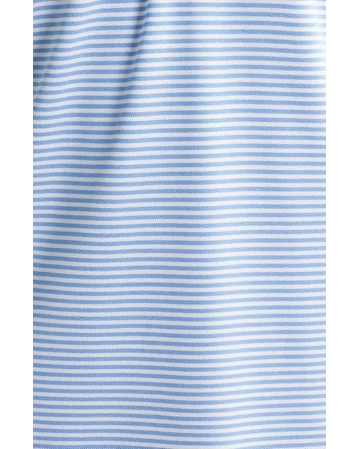 Johnnie-o Blue Stetsons Stripe Performance Polo for men