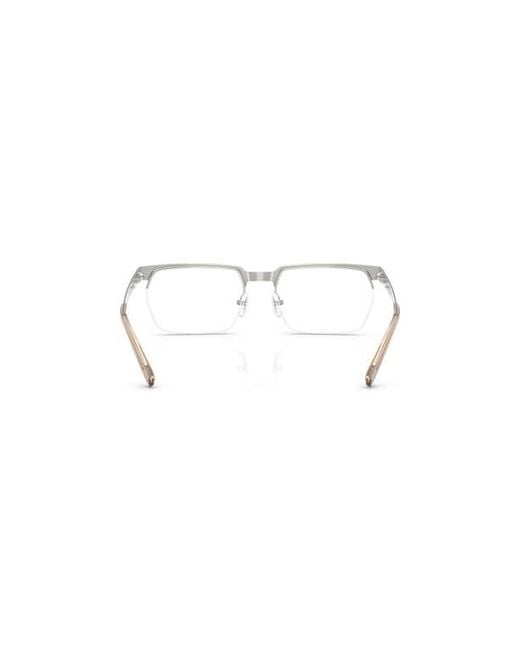 Michael Kors Metallic 58Mm Rectangle Optical Glasses for men
