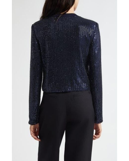 Ramy Brook Blue Anna Sequin Jacket