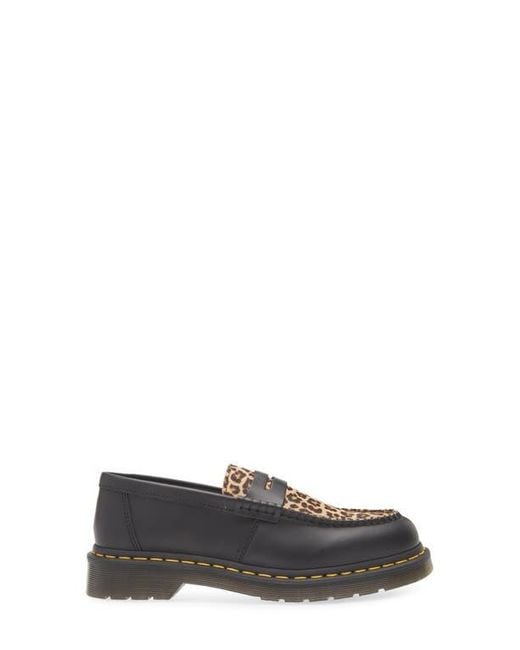 Dr. Martens Black Penton Heart Penny Loafer