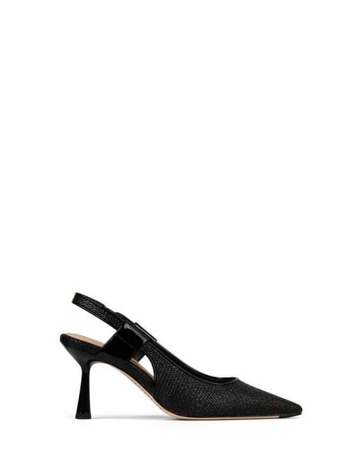 Donald J Pliner Black Elliemay Pointed Toe Slingback Pump