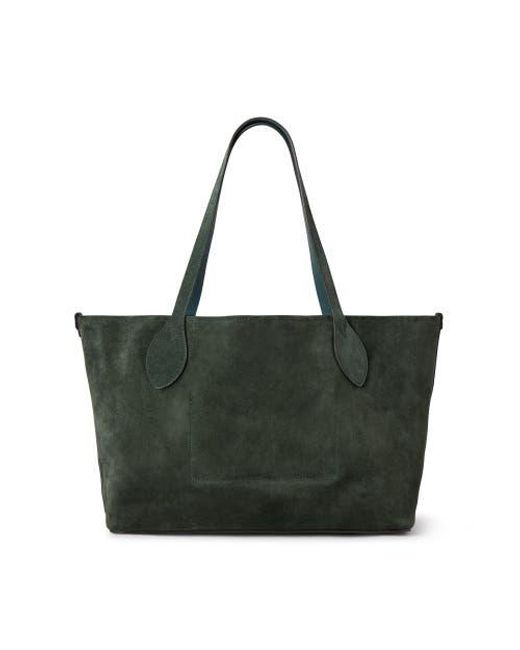 Mulberry Green Suede Tree Tote