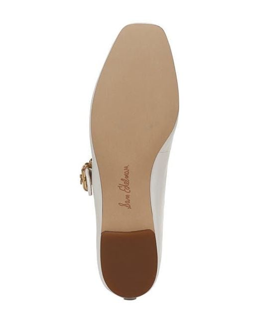 Sam Edelman White Michaela Mary Jane Flat