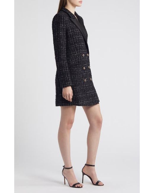 Boss Black Dansian Tweed Long Sleeve Minidress