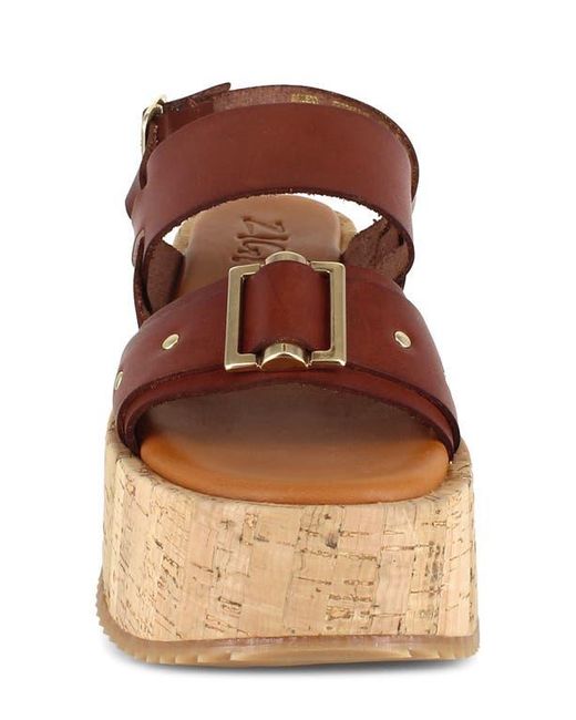Zigi Brown Belixy Platform Sandal