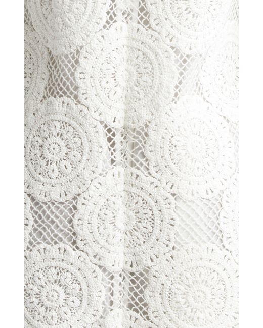 Zimmermann White Junie Cotton Lace Tunic Dress