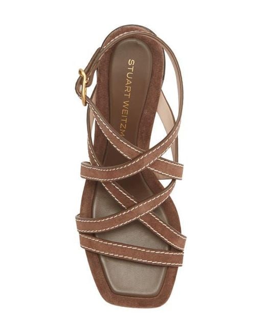 Stuart Weitzman Brown Park Sandal