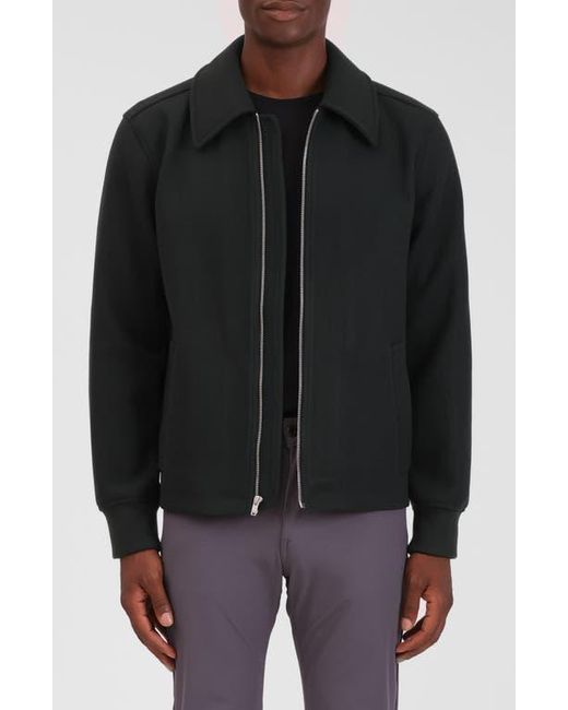 Bagatelle Black Knit Bomber Jacket for men