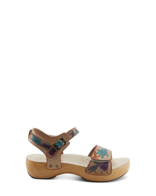 Spring Step Multicolor Dakoa Ankle Strap Sandal