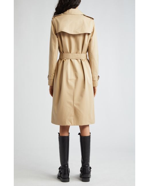 Burberry Natural Kensington Double Breasted Trench Coat
