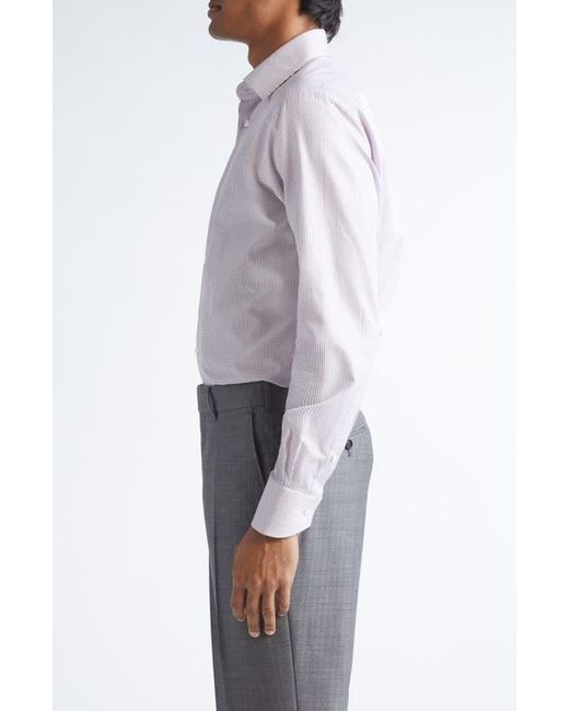 Zegna Gray Centoventimila Minicheck Button-Up Shirt for men