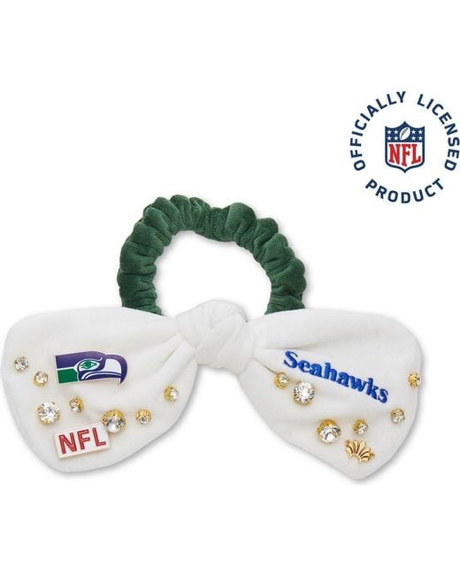 Lele Sadoughi Blue Seattle Seahawks Bow Scrunchie