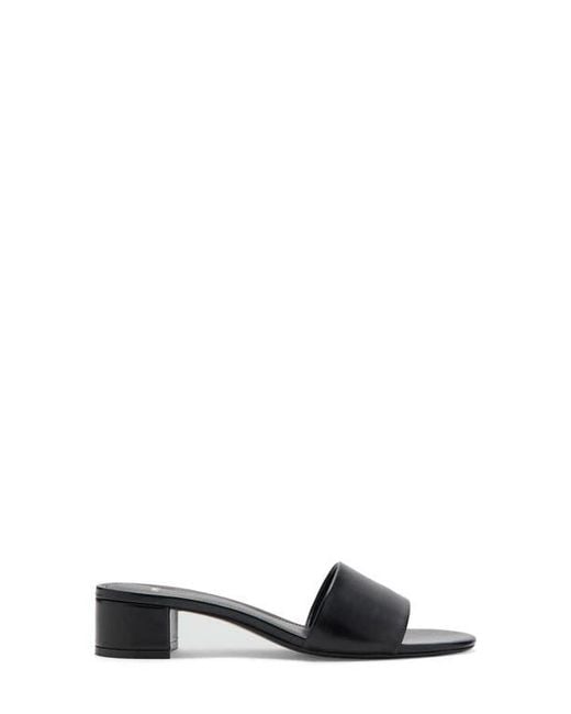 Mango Black Slide Sandal