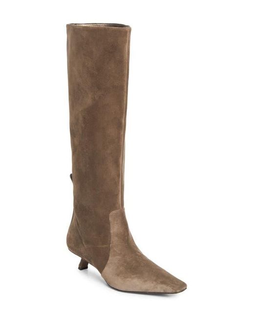 Brunello Cucinelli Brown City Kitten Heel Boot