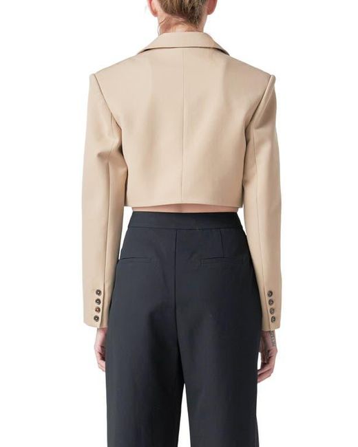 Grey Lab Black Crop Blazer