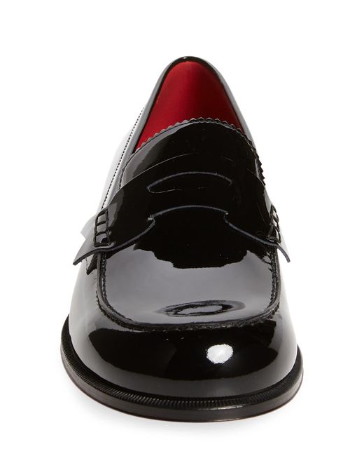 Christian Louboutin Black Mocloon Penny Loafer for men