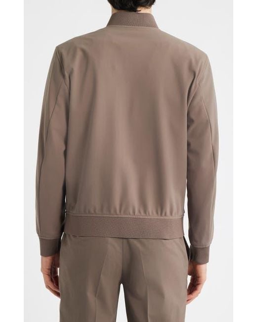 Theory Brown Murphy Precision Bomber Jacket for men