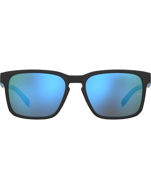 Under Armour Blue 57Mm Rectangular Sunglasses for men