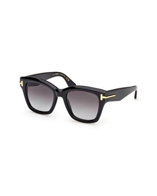 Tom Ford Gray 53Mm Gradient Butterfly Sunglasses