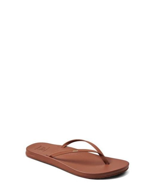 Reef Brown Cushion Slim Flip Flop