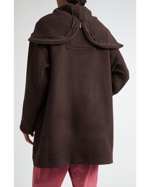 Bode Black Sideline Wool Coat for men