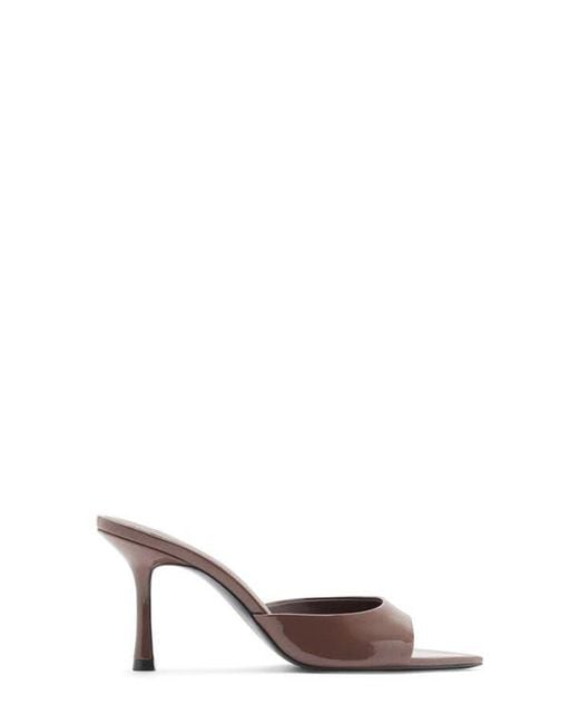 Mango Brown Pointed Toe Sandal