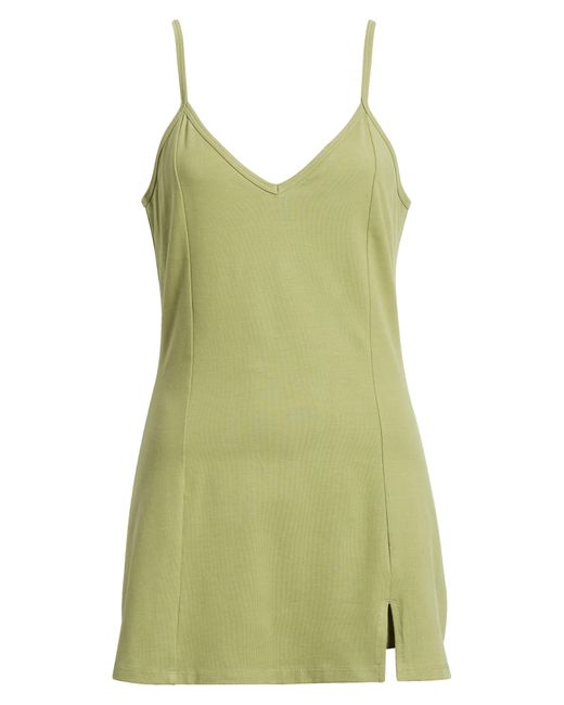 BP. Green Sport Stretch Cotton Blend Mini Skort Dress