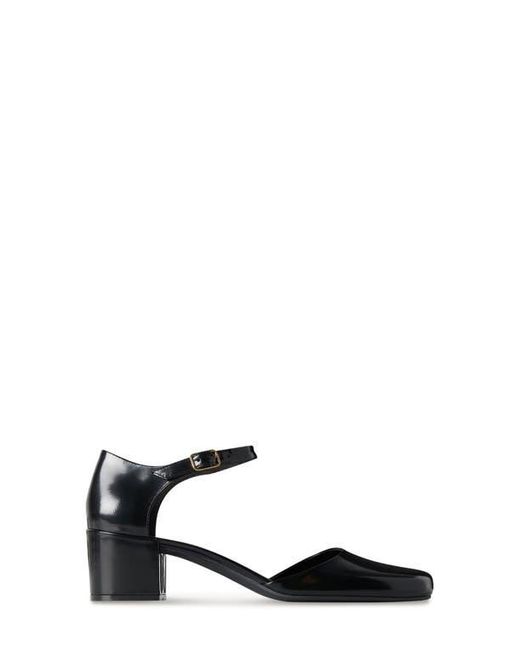 The Row Black Penelope Ankle Strap Pump