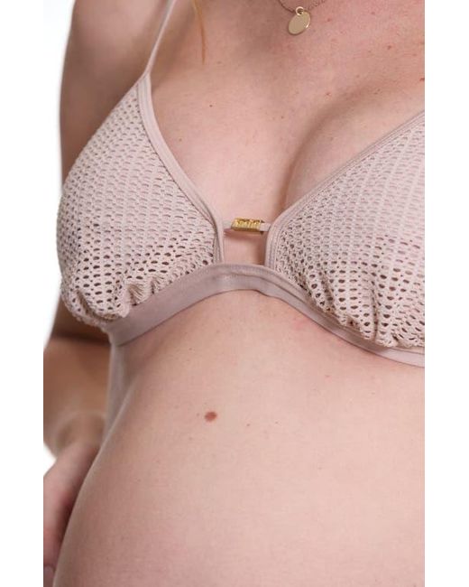 Cache Coeur Pink Milos Triangle Maternity Bikini