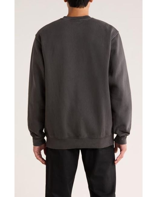 Vans Black Star Checker Fleece Crewneck Sweatshirt for men