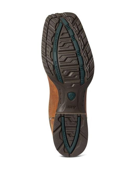 Ariat Brown Hybrid Patriot Country Western Boot for men