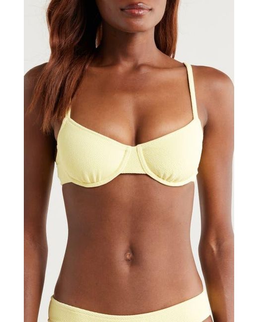 Solid & Striped Brown The Eva Rib Underwire Bikini Top