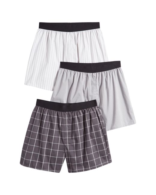 Nordstrom White Assorted 3-pack Modern Fit Boxers for men