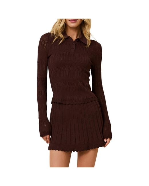 Solid & Striped Brown The Debra Knit Sweater