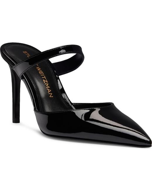 Stuart Weitzman Black Power Mule 85