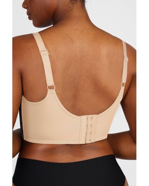 Shapellx Black Supportive Unlined Lace Underwired Bra