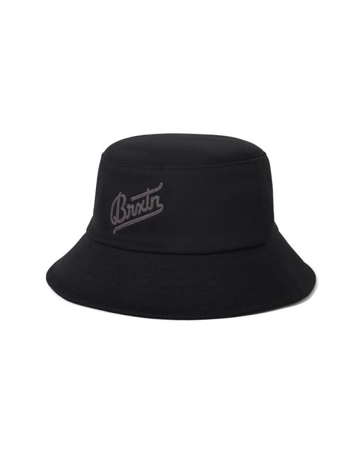 Brixton Black Eldon Packable Bucket Hat for men