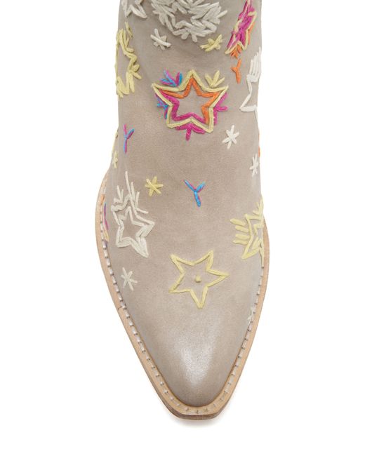 Free People Natural Bowers Embroidered Bootie