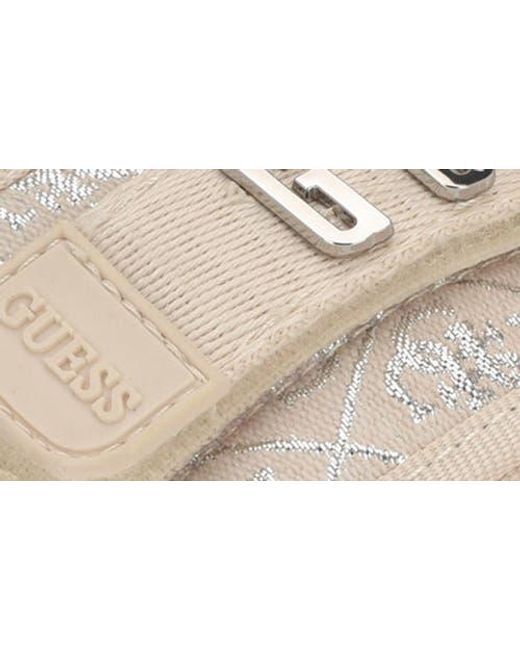 Guess Natural Dellean Platform Wedge Sandal