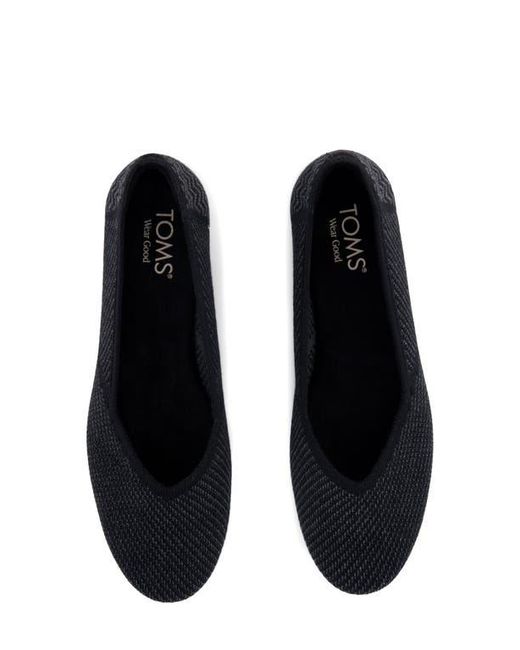 TOMS Black Gemma Ballet Flat