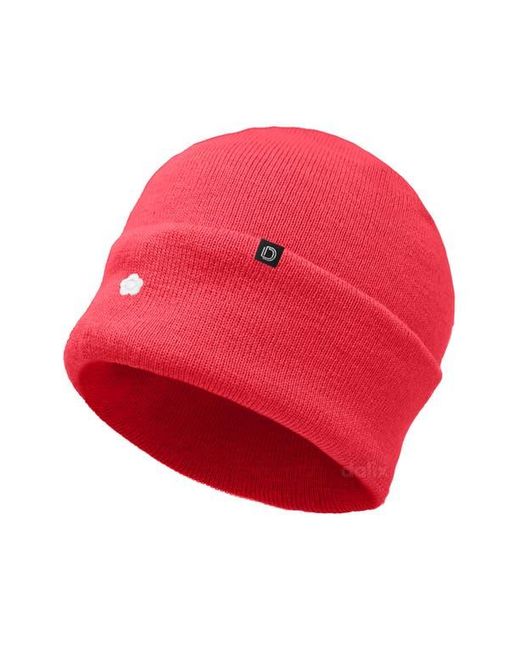 Alix Red Lil Flower Beanie Cap