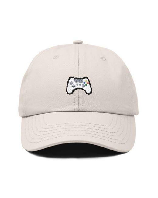 Alix White Game Controller Embroidered Hat for men