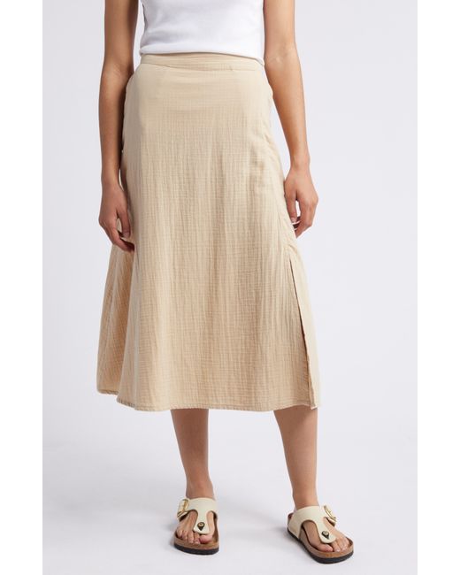 Caslon Natural Caslon(r) Cotton Gauze Skirt