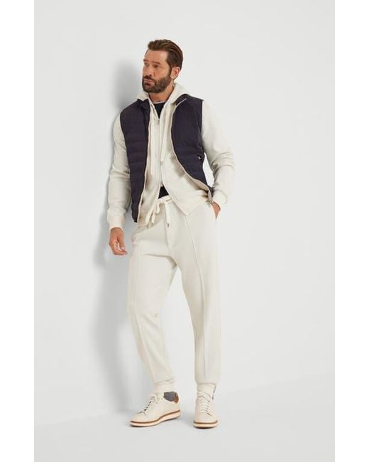 Brunello Cucinelli Blue Lightweight Down Vest for men