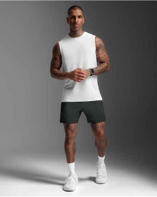 2xu Gray Signature Tank for men