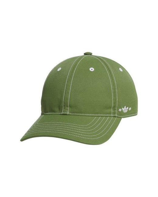 Adidas Green Stealth Strap Back Baseball Cap for men