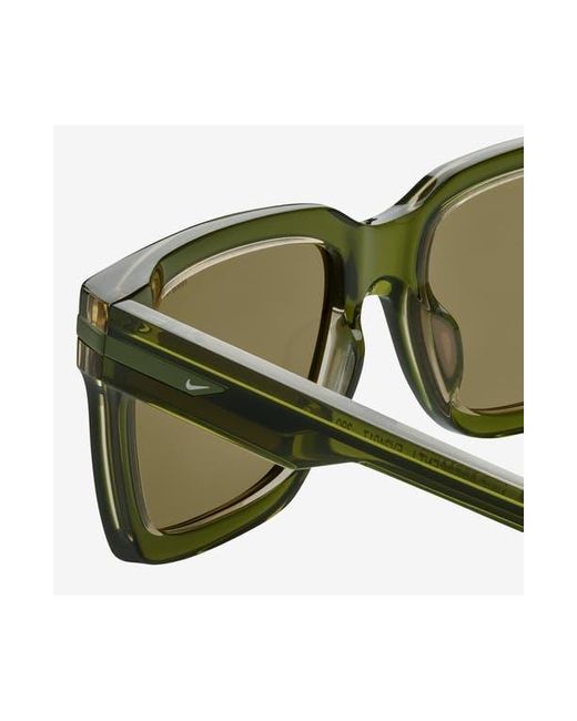 Nike Brown Crescent I 54Mm Rectangular Sunglasses for men