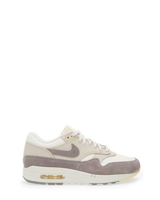 Nike White Air Max 1 Premium Sneaker for men