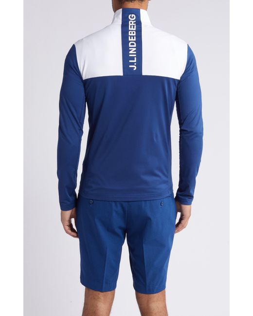 J.Lindeberg Blue Banks Zip-up Performance Jacket for men