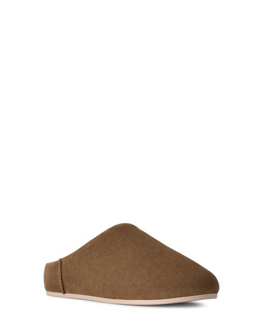 Ugg Brown Elea Waterproof Suede Slipper